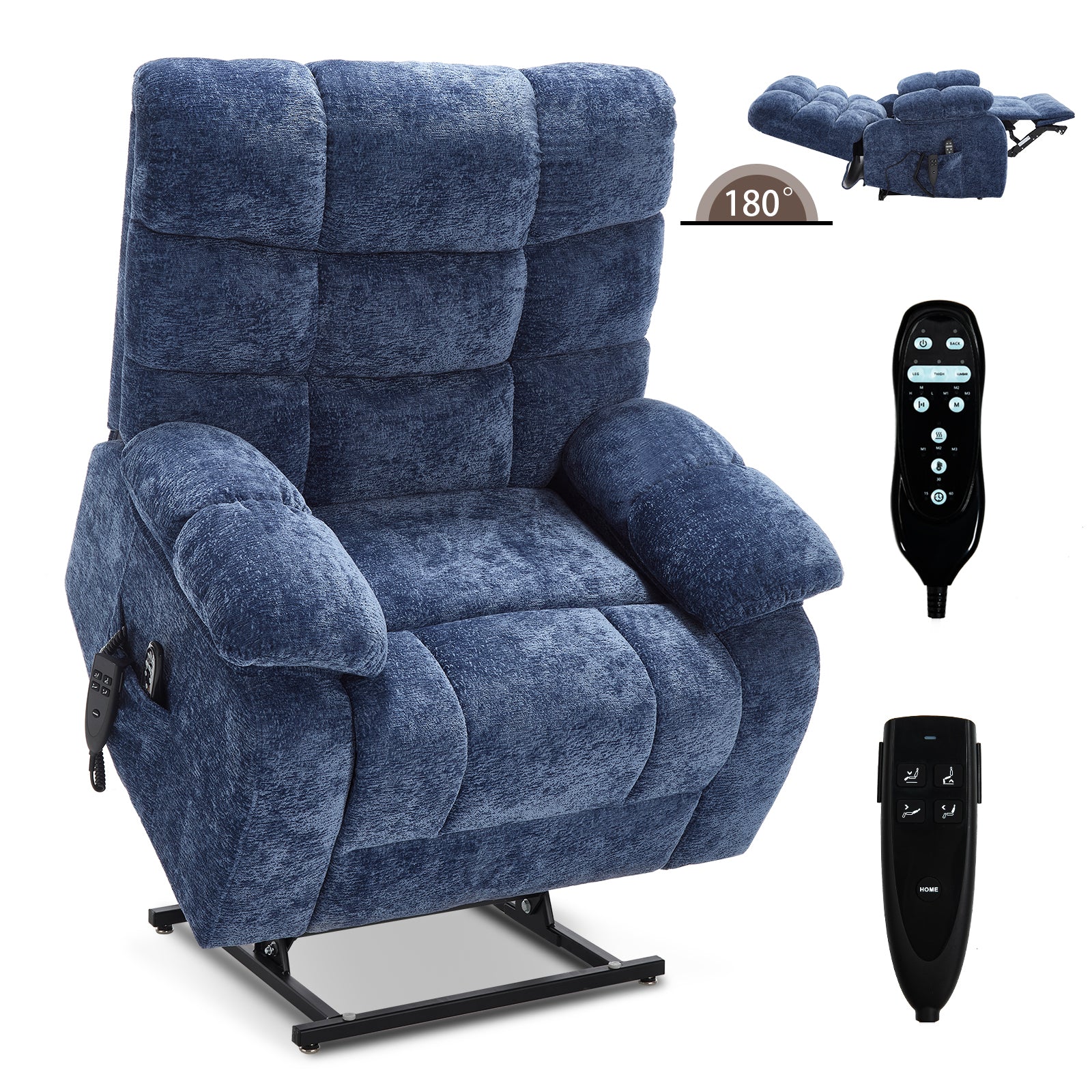 Dual-Motor Lift Recliner with Heat & Massage, 350 lb Capacity detail image 76
