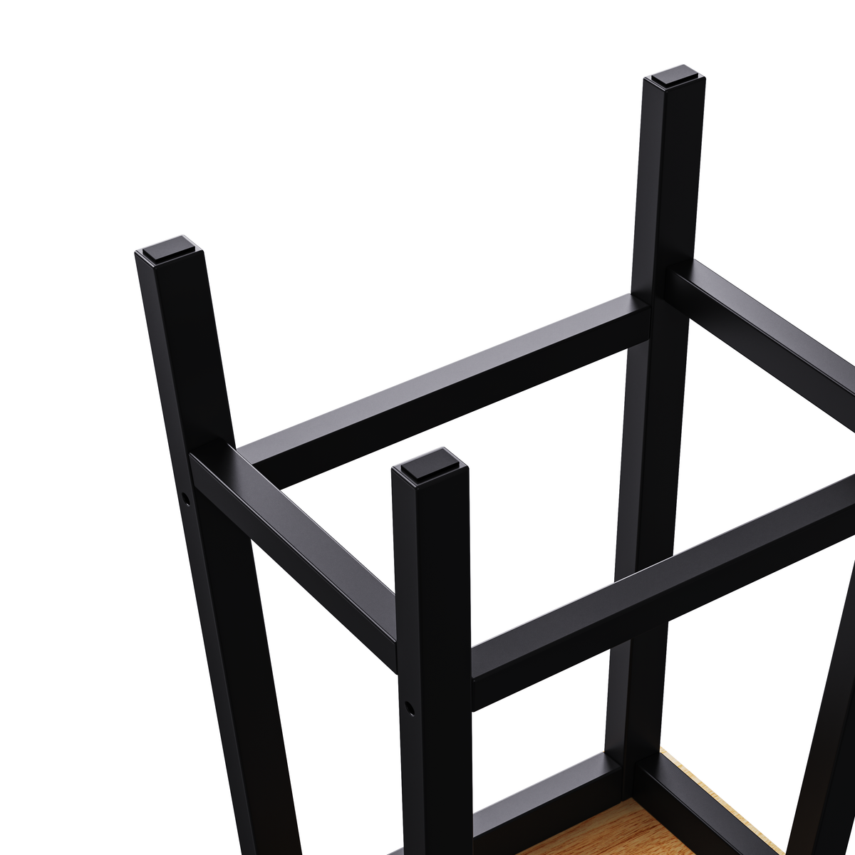 53 in. Farmhouse Kitchen Island with Power Outlet & Stools product view 137