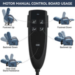 Power Chenille Lift Recliner Chair Dual Motor Infinite Position Up to 350 Pounds detail image 5