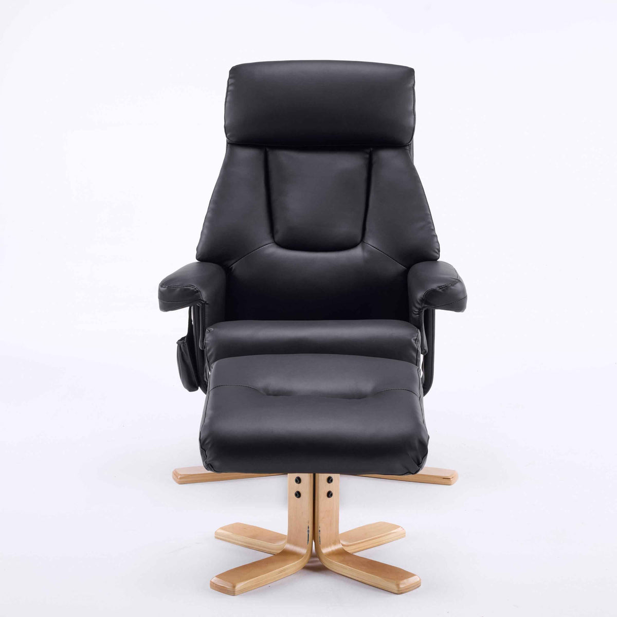 Modern Heated Massage 360° Swivel Recliner Accent Chair with Ottoman, Ergonomic detail image 22