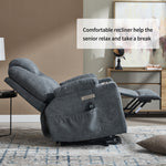 Dual-Motor Leather-Air Power Lift Recliner detail image 27