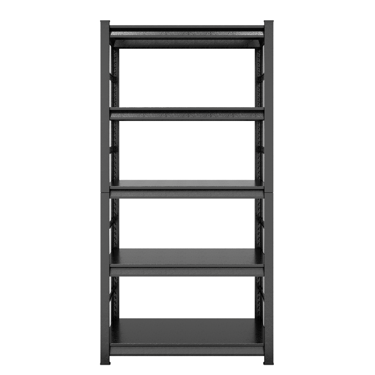 5-Tier Heavy-Duty Adjustable Metal Storage Rack for workshop, garage, storage, or utility use