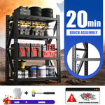 Heavy-Duty Adjustable Garage Shelving for Warehouse Storage for workshop, garage, storage, or utility use