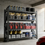 Heavy-Duty Adjustable Garage Shelving, 6000 lb Capacity for workshop, garage, storage, or utility use