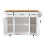 54 in. Rolling Kitchen Island with Drop Leaf & Storage product view 15