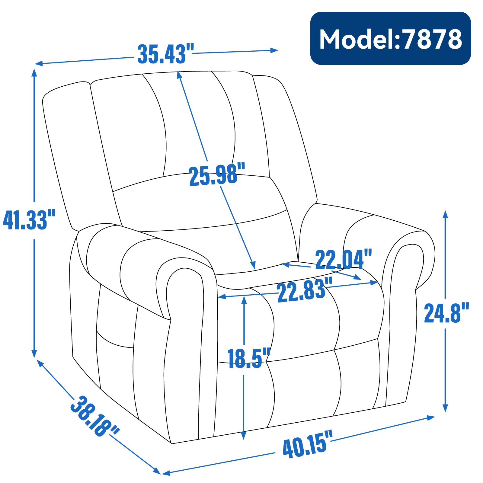 Dual-Motor Power Lift Heat & Massage Recliner detail image 7
