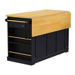 53 in. Farmhouse Kitchen Island with Power Outlet & Stools product view 134