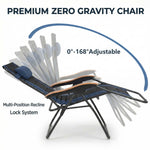Oversized Padded Zero Gravity Chair with Cup Holder, 400 lb Capacity detail image 32