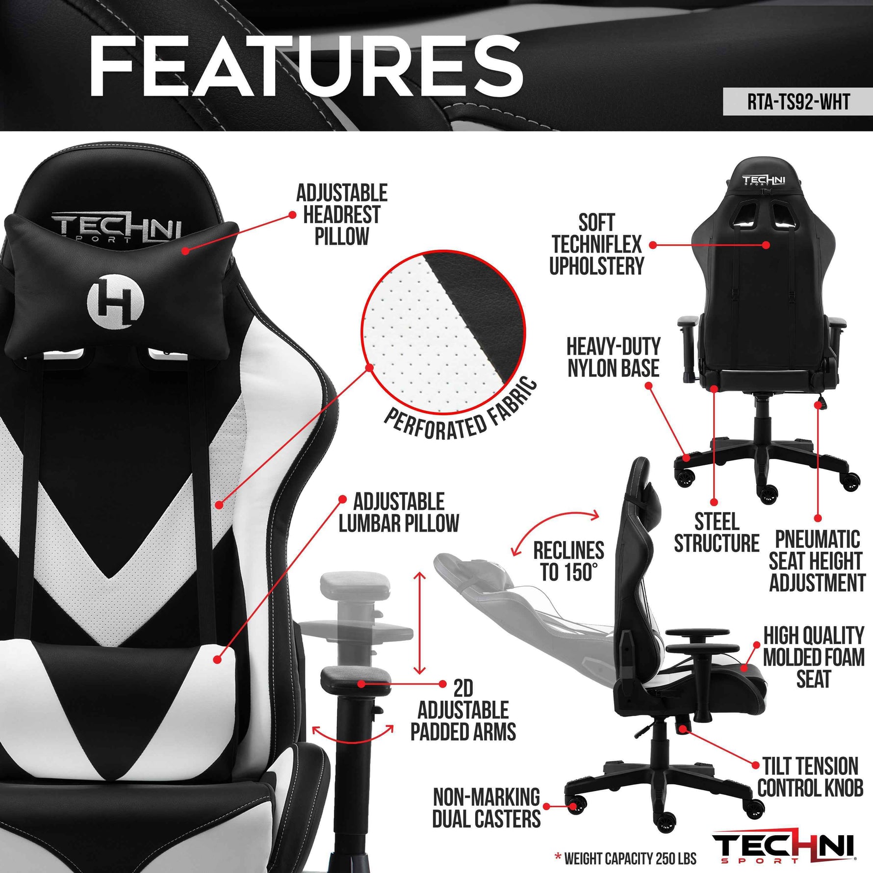Techni Sport TS-92 Ergonomic Office Chair product image 3