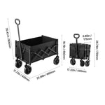 VEVOR Foldable Wagon Cart with Bench Conversion for workshop, garage, storage, or utility use