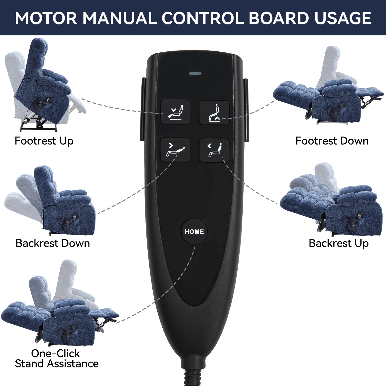 Dual-Motor Lift Recliner with Heat & Massage, 350 lb Capacity detail image 81