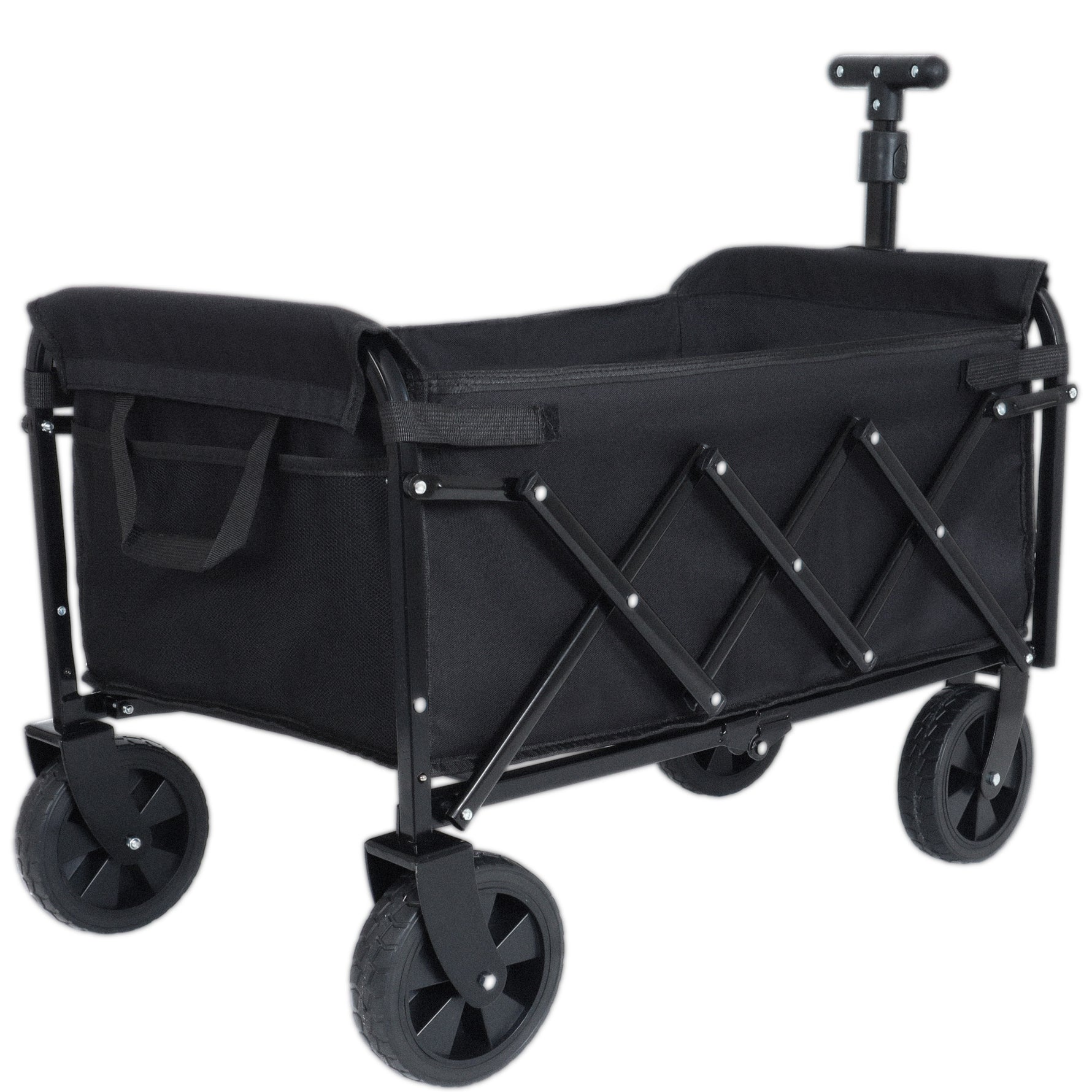 Expandable Dual-Layer Utility Wagon for workshop, garage, storage, or utility use