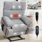 Dual-Motor Power Lift Recliner with Heat & Massage, 350 lb Capacity detail image 128