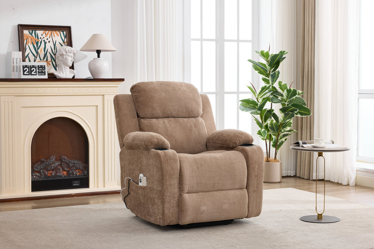 Dual-Motor Leather-Air Power Lift Recliner detail image 132