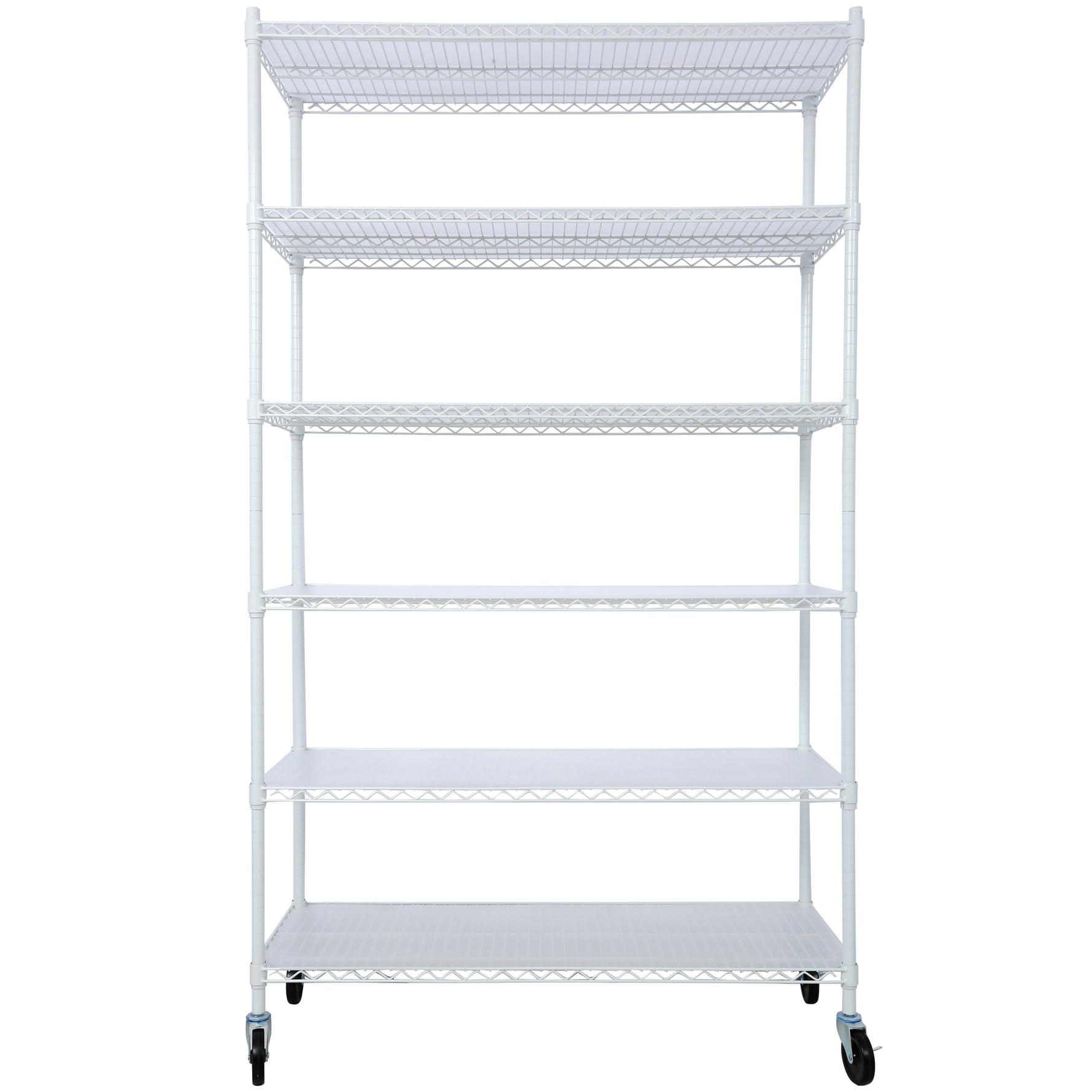 6-Tier NSF Wire Shelving Unit, 6000 lb Capacity for workshop, garage, storage, or utility use