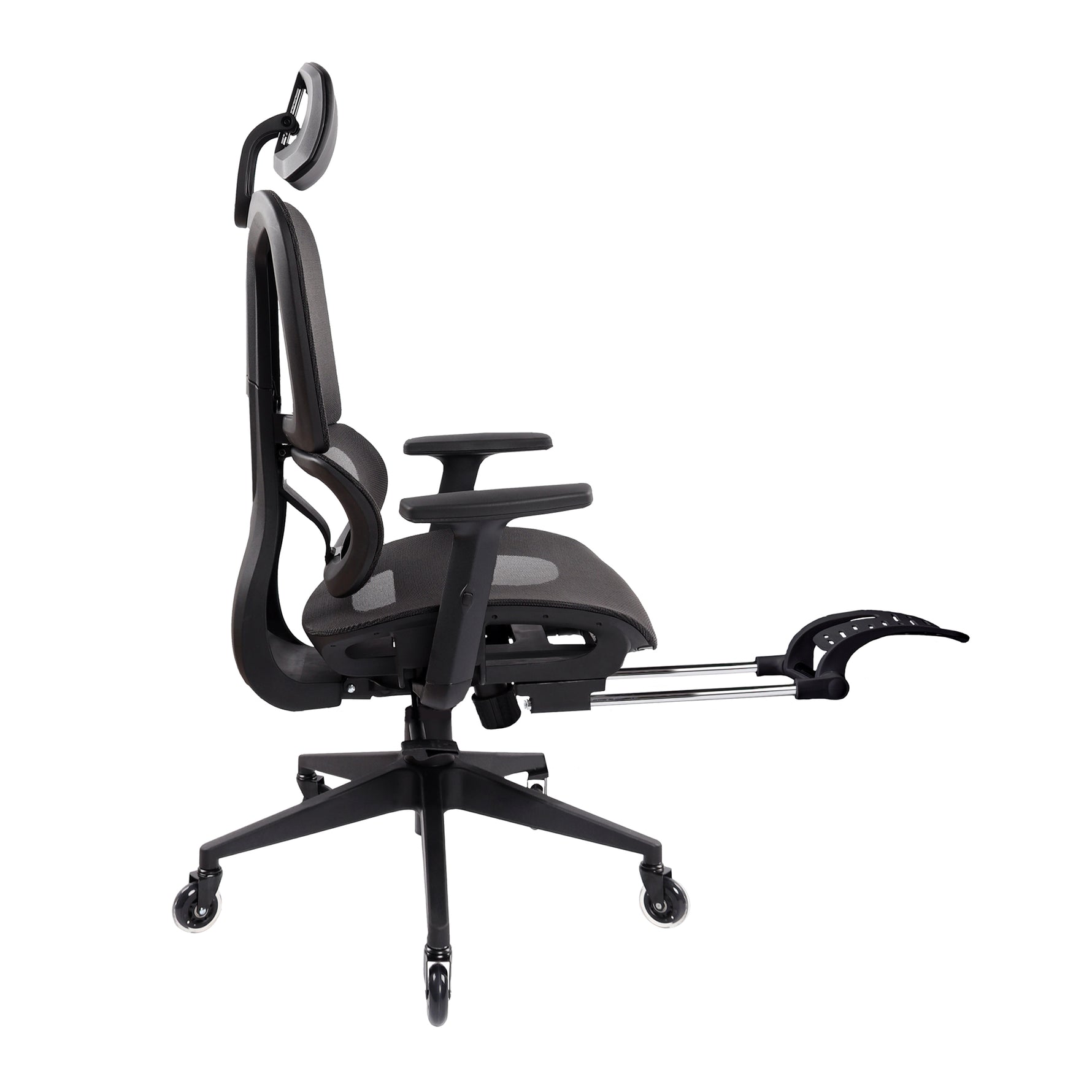 Techni Mobili Reclining Mesh Office Chair with Footrest for home office seating