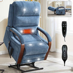 Power Chenille Lift Recliner Chair Dual Motor Infinite Position Up to 350 Pounds product image