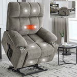 Chenille Dual-Motor Power Lift Recliner, 350 lb Capacity detail image 41