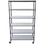 6-Tier NSF Wire Shelving Unit, 6000 lb Capacity for workshop, garage, storage, or utility use