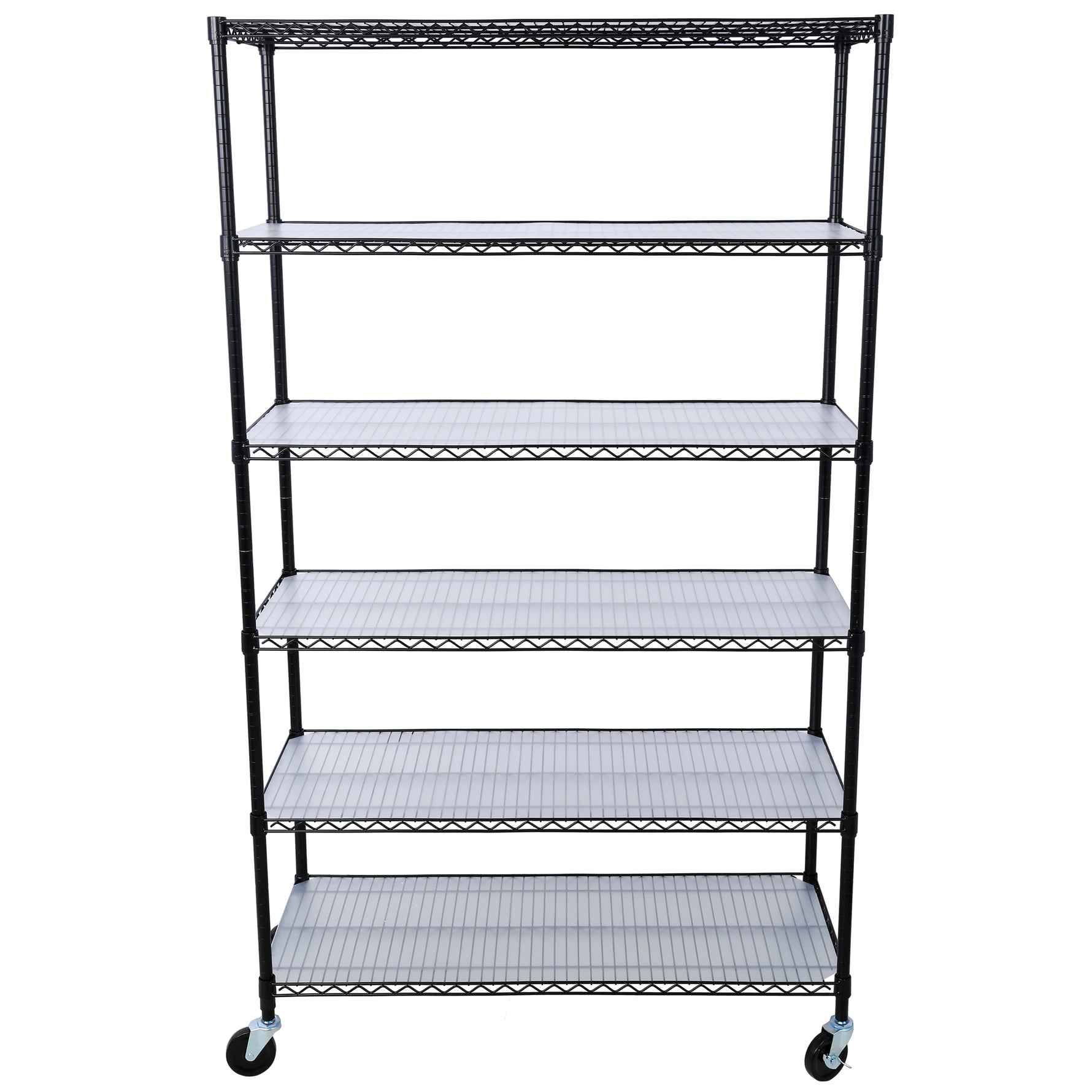6-Tier NSF Wire Shelving Unit, 6000 lb Capacity for workshop, garage, storage, or utility use