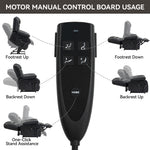 Dual-Motor Power Lift Genuine Leather Heat & Massage Recliner detail image 14