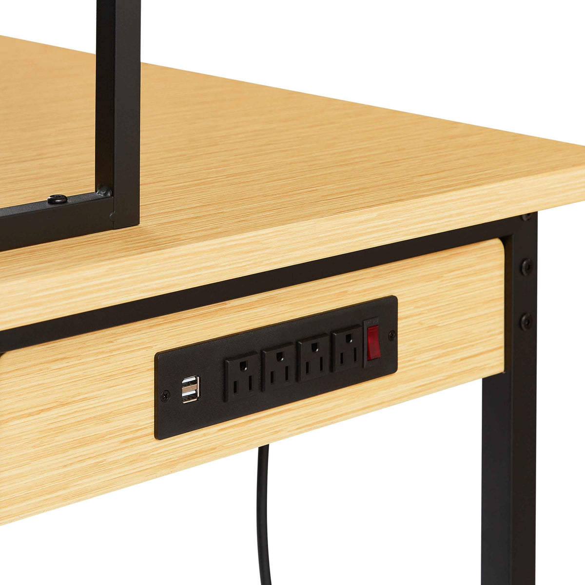 Heavy-Duty Adjustable Workbench with Pegboard & Wheels workshop project bench
