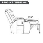 PU Infinite Position Up to 350 lb Single Motor Power Lift Recliner Chair detail image 19
