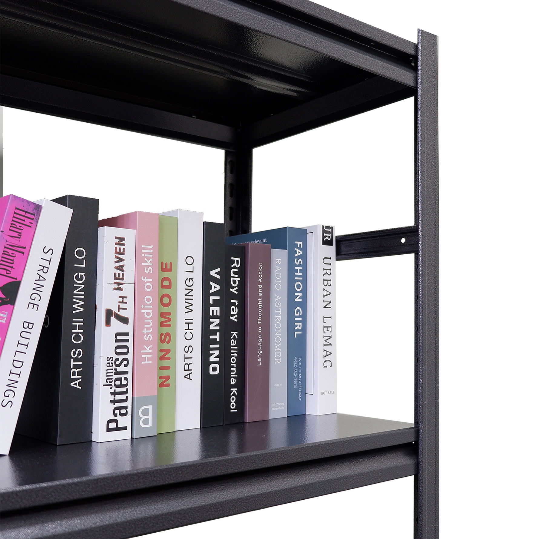 5-Tier Heavy-Duty Adjustable Metal Storage Rack for workshop, garage, storage, or utility use