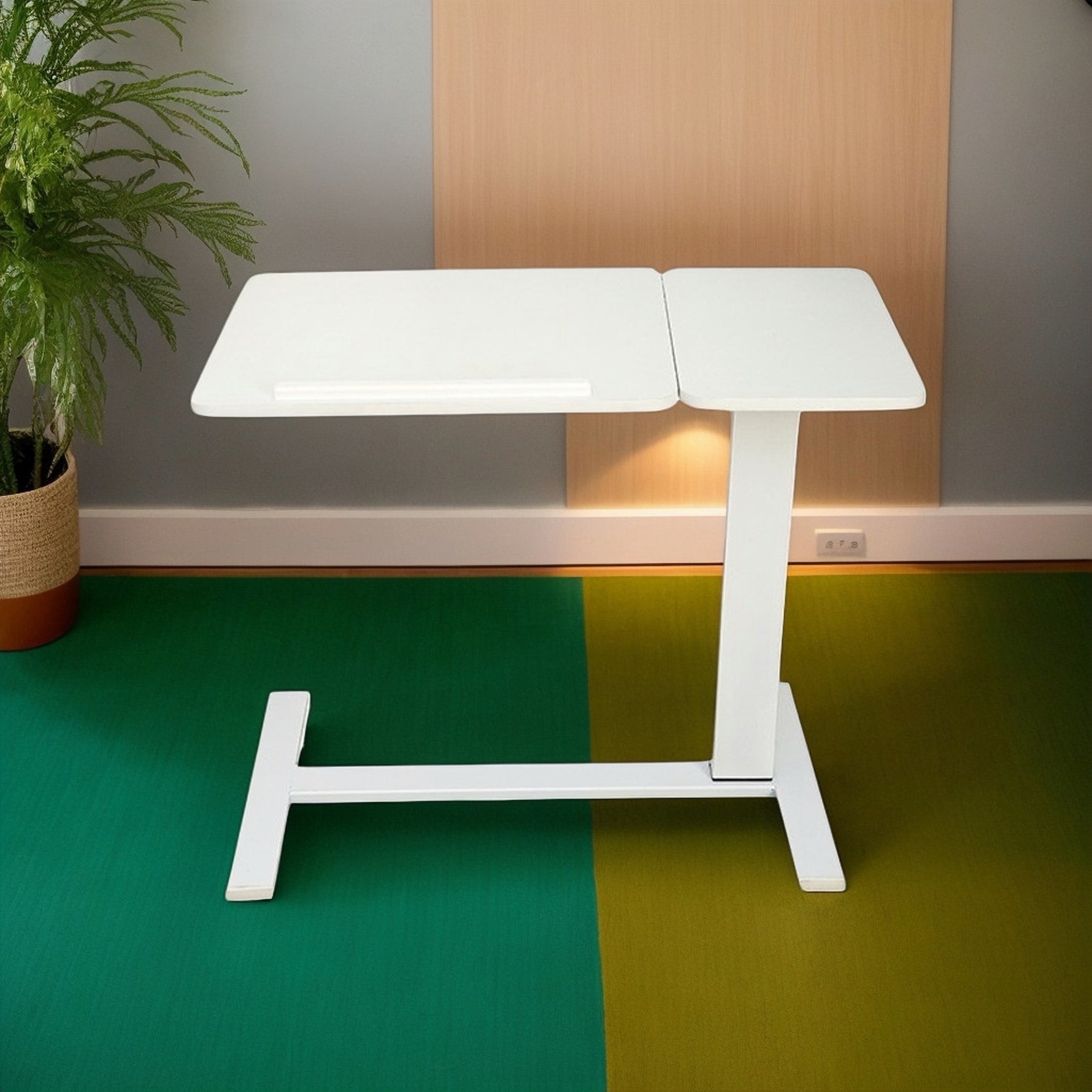 Height Adjustable Rolling Overbed Laptop Desk mobile laptop workstation
