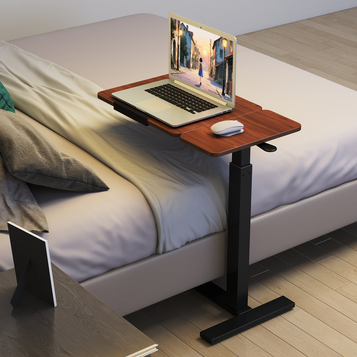 Mobile Adjustable Overbed Laptop Desk mobile laptop workstation