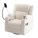 Electric Power Recliner Chair with Heat and Massage, 270° Swivel detail image 11