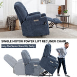 Large Dual-Motor Power Lift Heat & Massage Recliner detail image 68