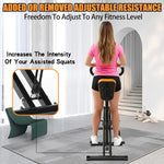 Foldable Assisted Squat Trainer with Resistance Bands, Black detail image 3