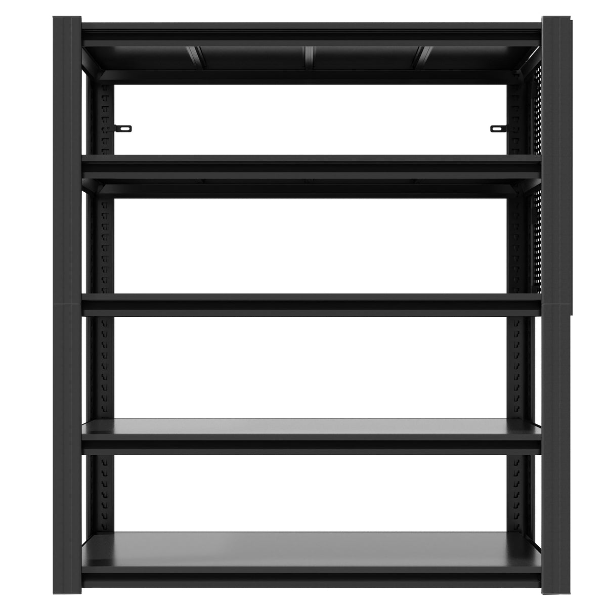 Industrial Heavy-Duty Metal 5-Tier Adjustable Shelving Unit with Pegboard for workshop, garage, storage, or utility use