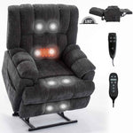 Dual-Motor Heat & Massage Power Lift Recliner, 350 lb Capacity detail image 41