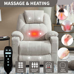 Dual-Motor Leather-Air Power Lift Recliner detail image 39