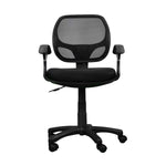 Techni Mobili Mid-Back Mesh Task Chair, Black for home office seating