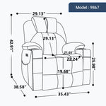 Dual-Motor Leather-Air Power Lift Recliner detail image 36