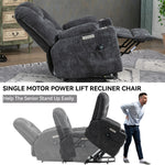 Large Power Lift Heat & Massage Recliner detail image 12