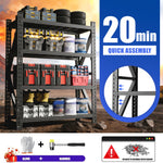Heavy-Duty Adjustable Garage Shelving for Warehouse Storage for workshop, garage, storage, or utility use