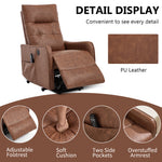 Single Motor Power Lift Recliner Chair with Massage & Heat detail image 98