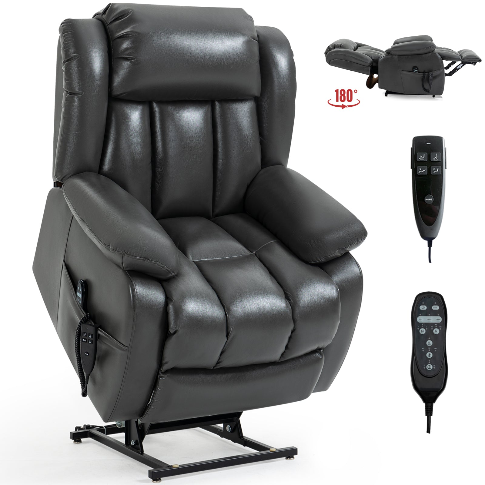 Dual-Motor Power Lift Heat & Massage Recliner detail image 53