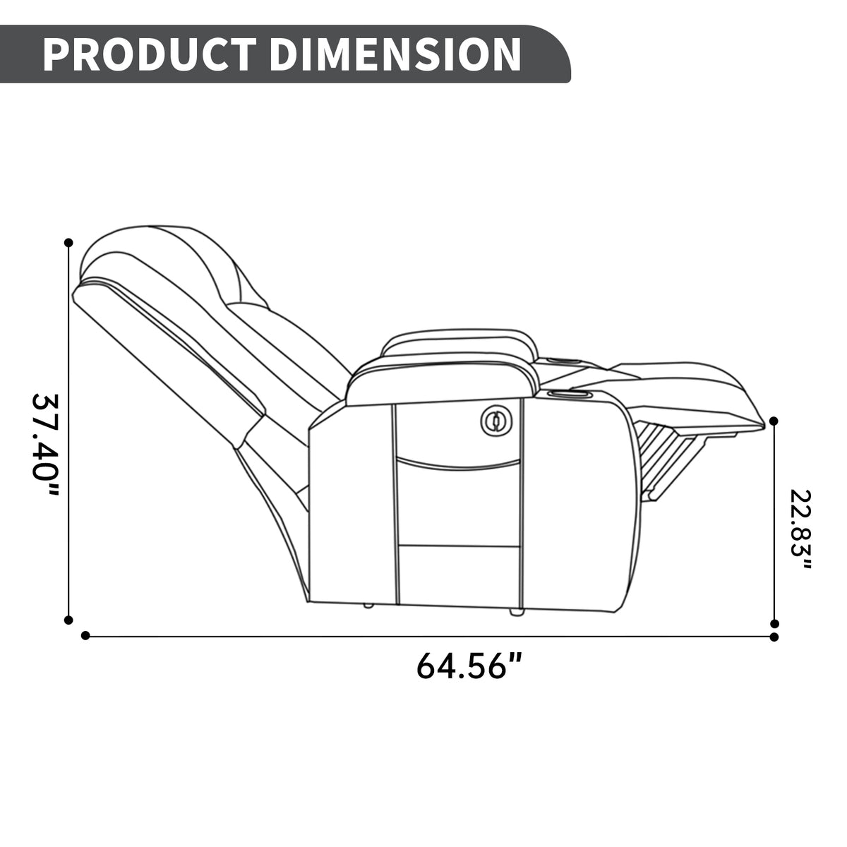 PU Infinite Position Up to 350 lb Single Motor Power Lift Recliner Chair detail image 18