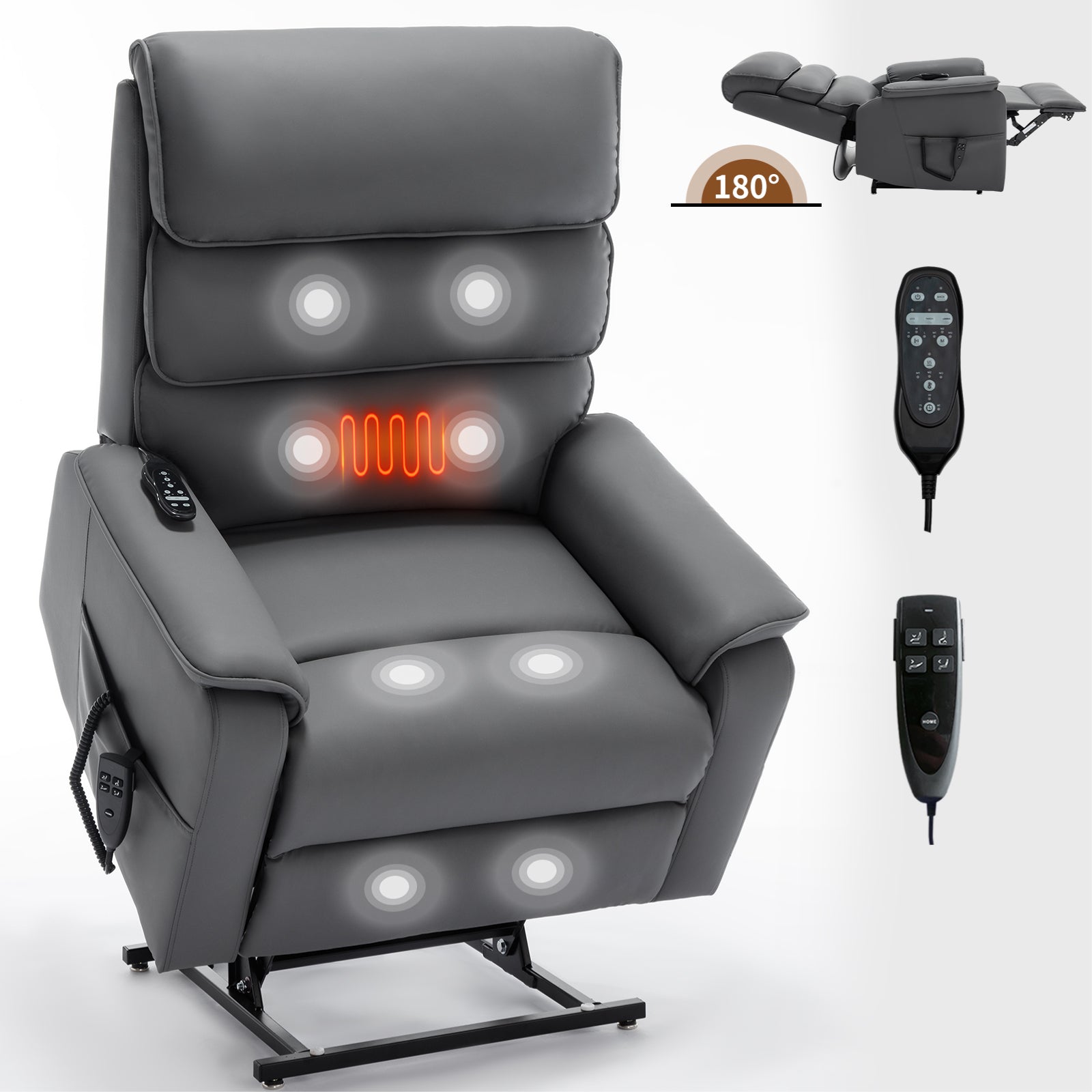 Dual-Motor Power Lift Heat & Massage Recliner detail image 80