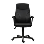 Techni Mobili Medium-Back Executive Chair, Black for home office seating