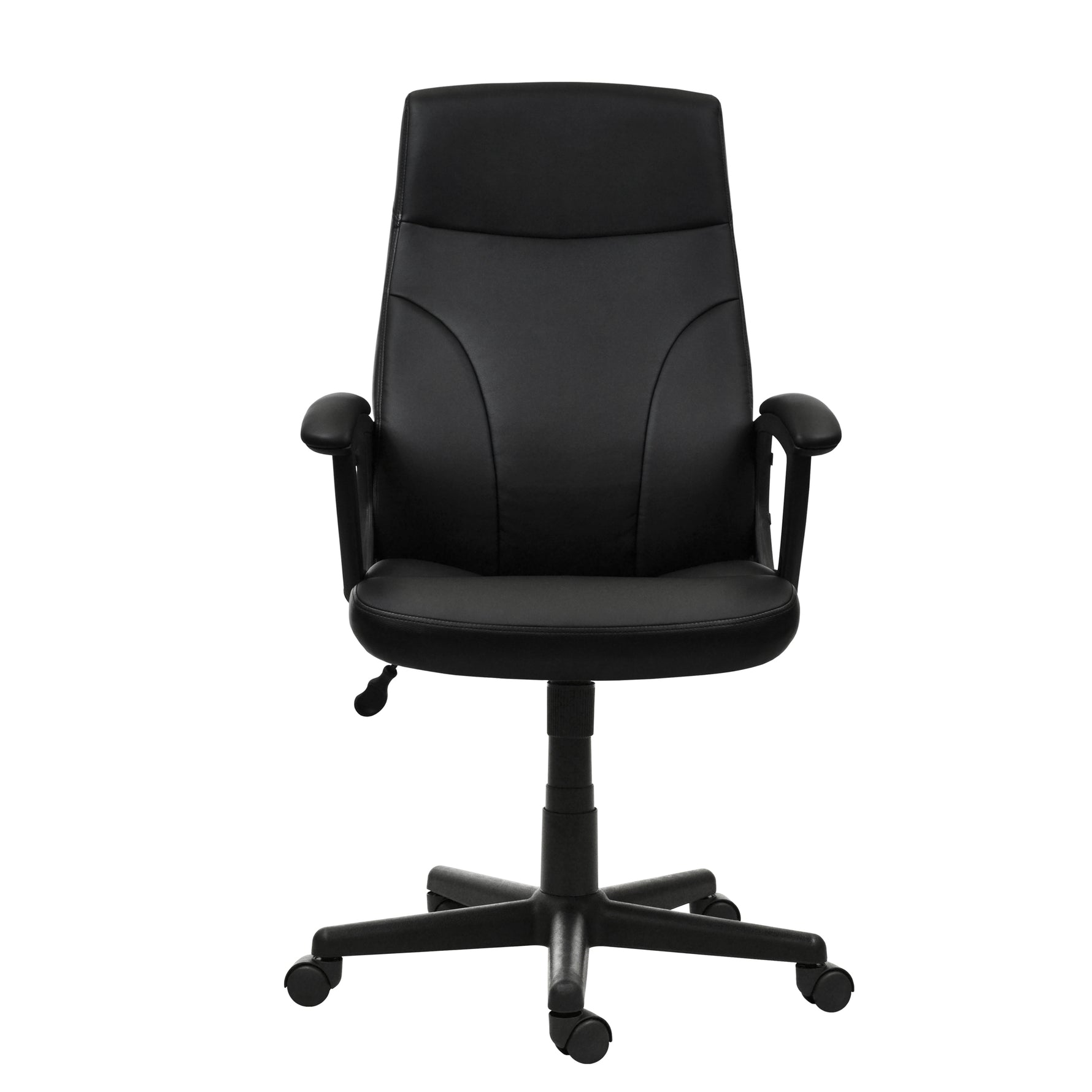 Techni Mobili Medium-Back Executive Chair, Black for home office seating