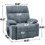 Chenille Dual-Motor Power Lift Recliner, 350 lb Capacity detail image 67