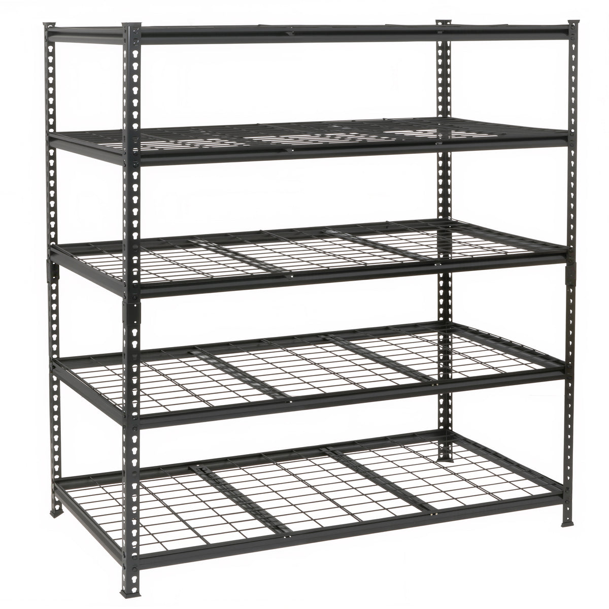 5-Tier Heavy-Duty Adjustable Metal Shelving Unit, 48" W x 24" D x 72" H for workshop, garage, storage, or utility use