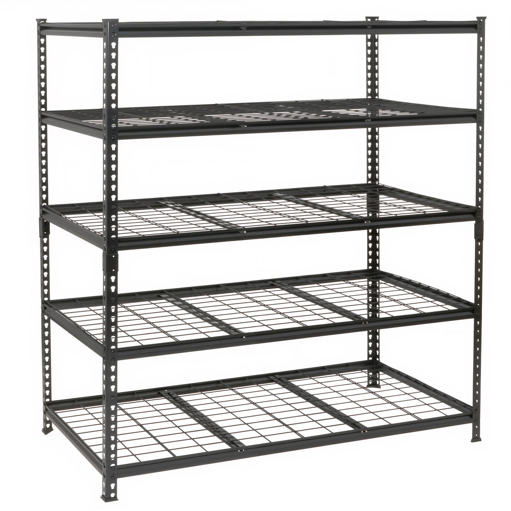 5-Tier Heavy-Duty Adjustable Metal Shelving Unit, 48" W x 24" D x 72" H for workshop, garage, storage, or utility use