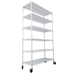 6-Tier NSF Wire Shelving Unit, 6000 lb Capacity for workshop, garage, storage, or utility use